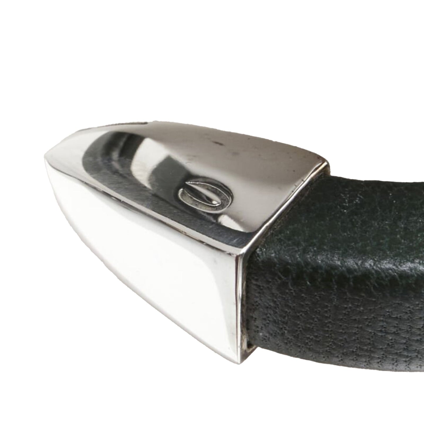 Luxury Bottega Veneta Spiral Coil forest leather cuff bracelet