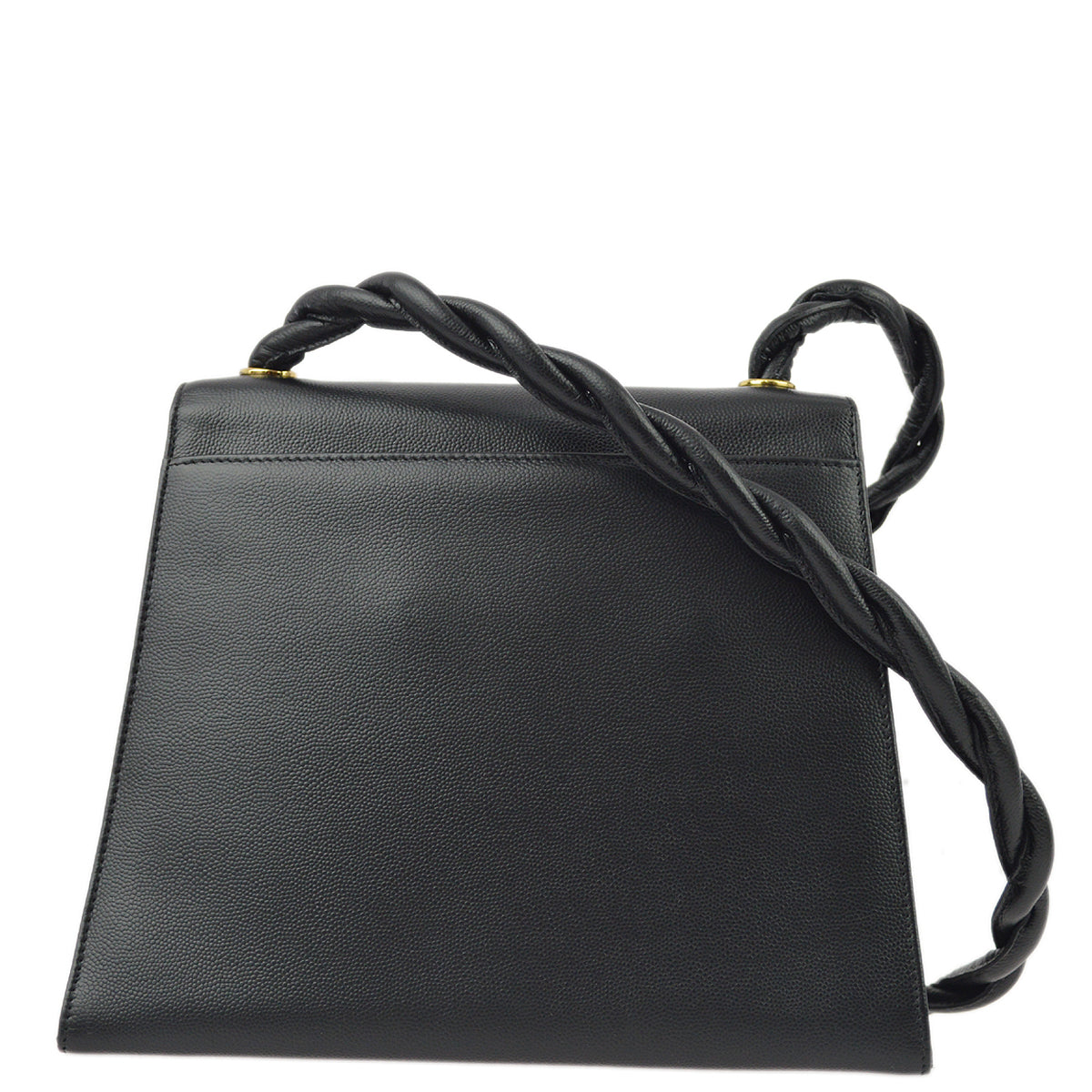 Luxury Chanel Black Caviar Braided Shoulder Bag