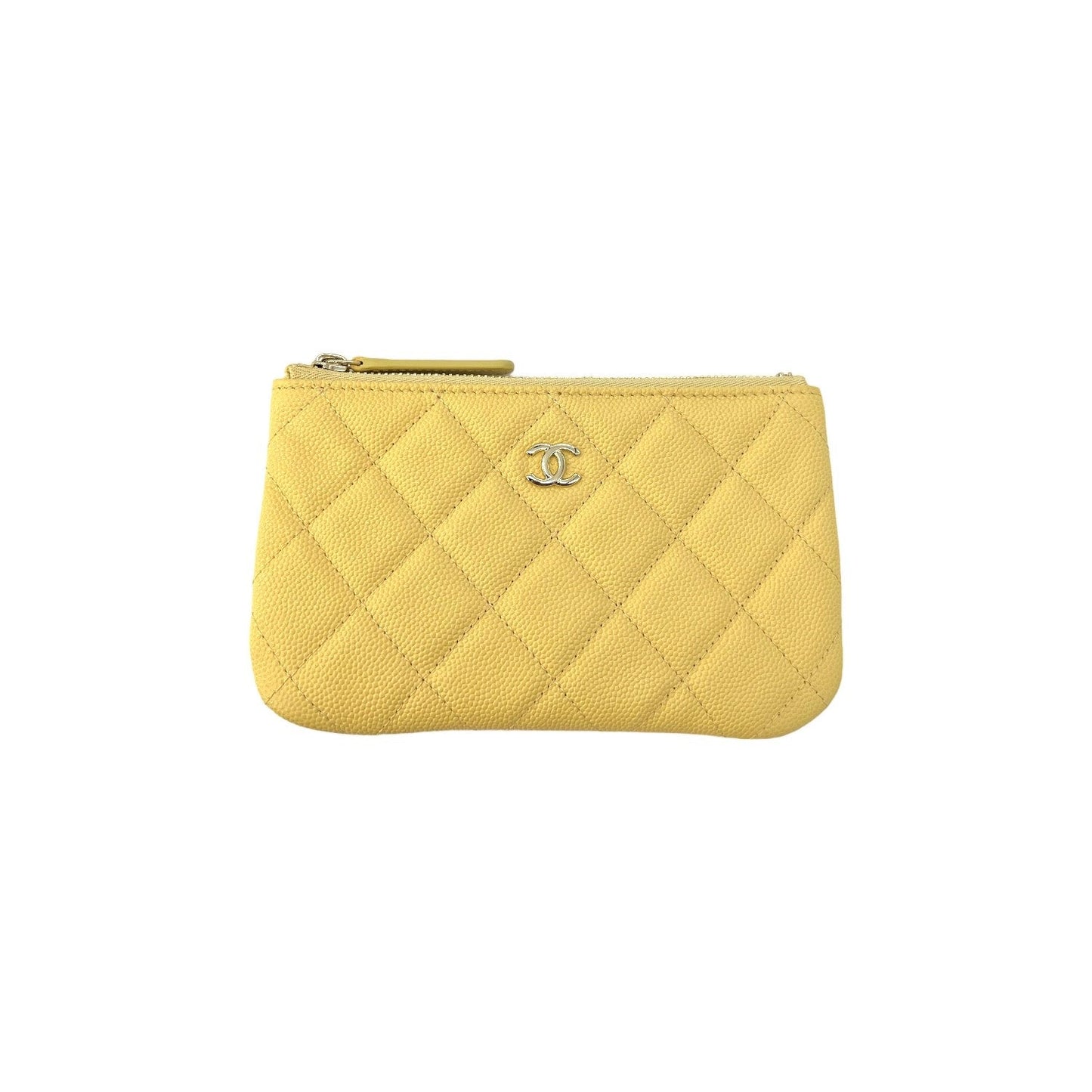 Luxury Chanel bag Quilted Caviar Cosmetic Case