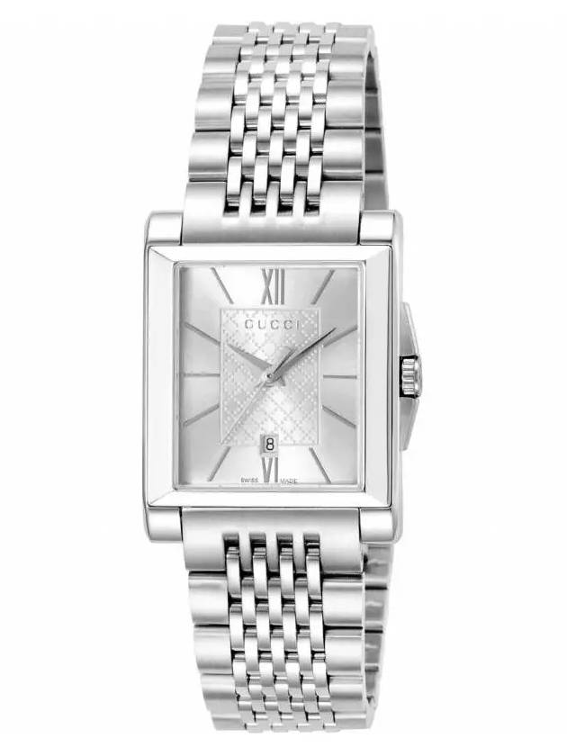 Luxury Gucci Trending 2025 Quartz Square Metal Watch Silver