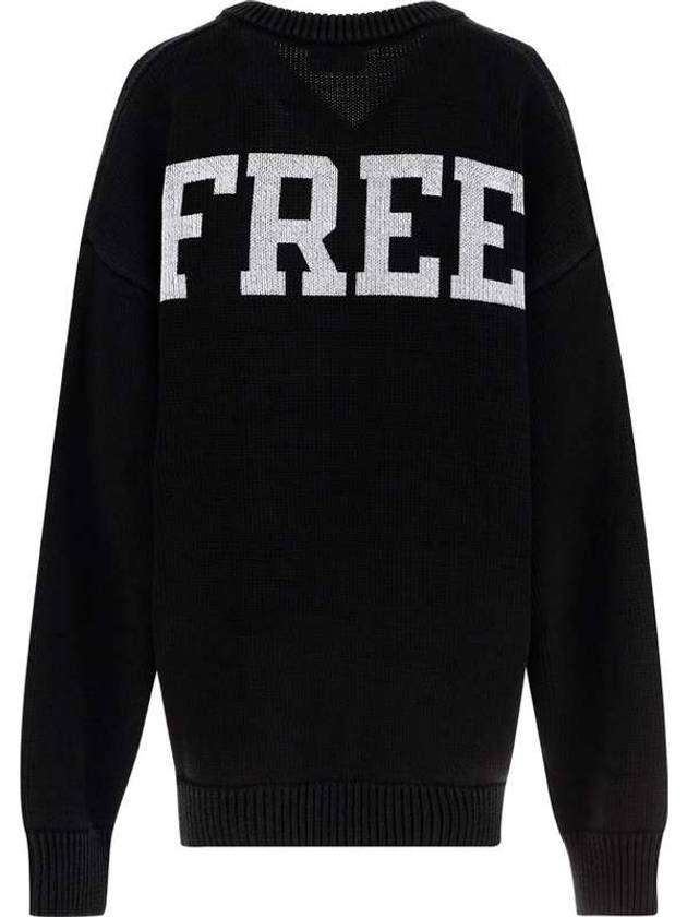 Luxury Balenciaga Men's Back Logo V-Neck Knit Top Black