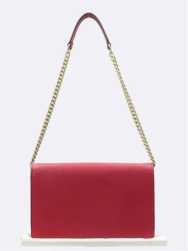 Luxury Gucci Trending 2025 410114 Red color leather WOC long wallet and mini shoulder bag