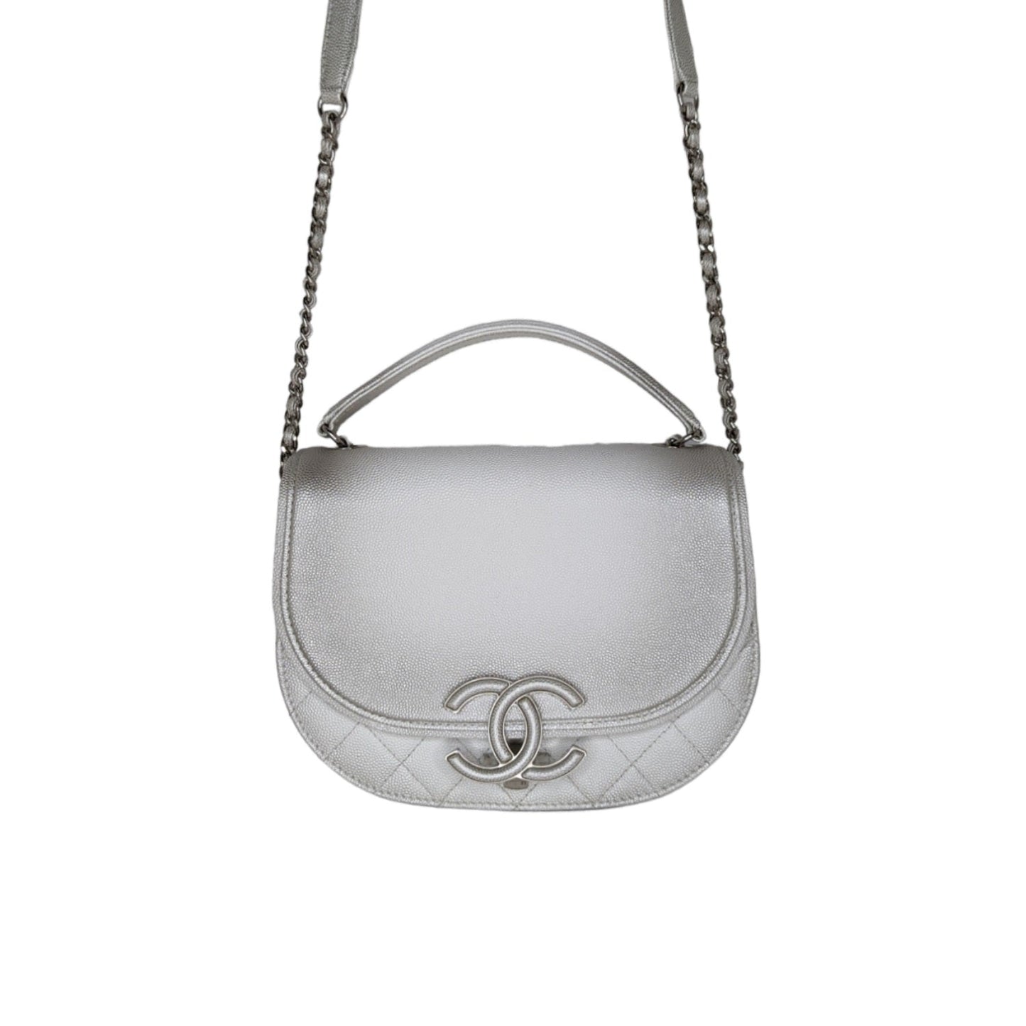 Luxury Chanel bag Calfskin Quilted Small Coco Curve Messenger Flap