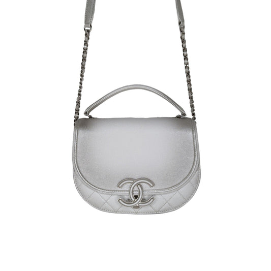 Luxury Chanel bag Calfskin Quilted Small Coco Curve Messenger Flap