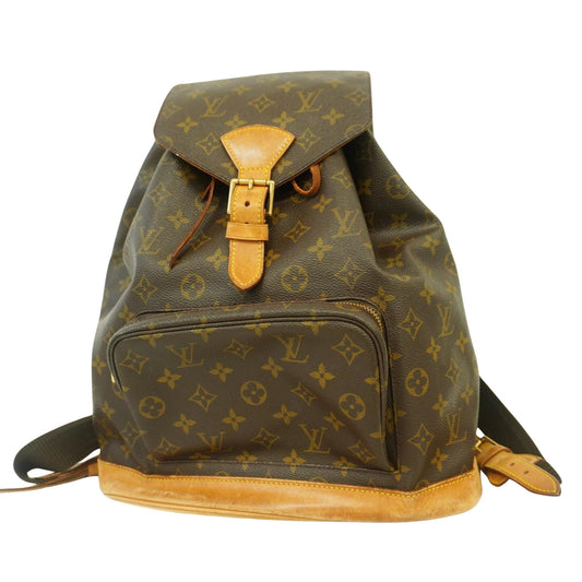 Louis Vuitton Montsouris Gm  Canvas Backpack Bag ()