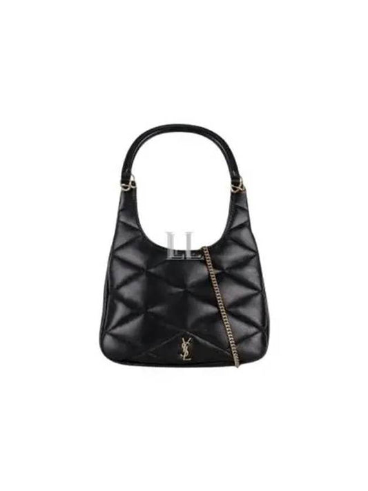 Luxury Saint Laurent Sade Lambskin Shoulder Bag Black