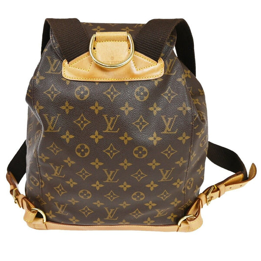 Louis Vuitton Montsouris Gm  Canvas Backpack Bag ()