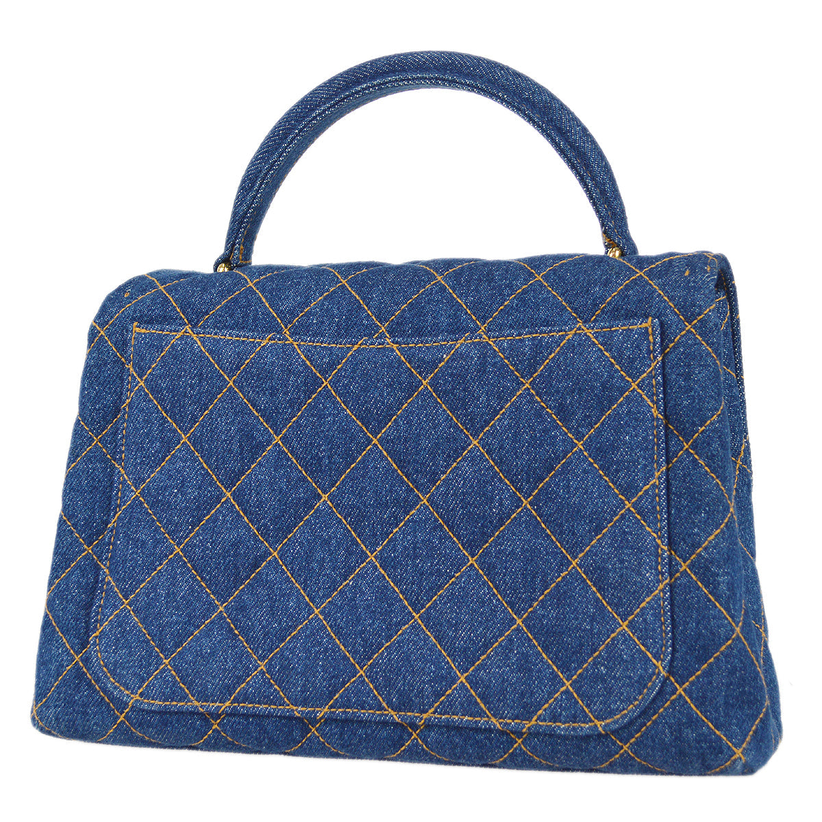 Luxury Chanel * 1996-1997 Quilted Kelly 25 Denim