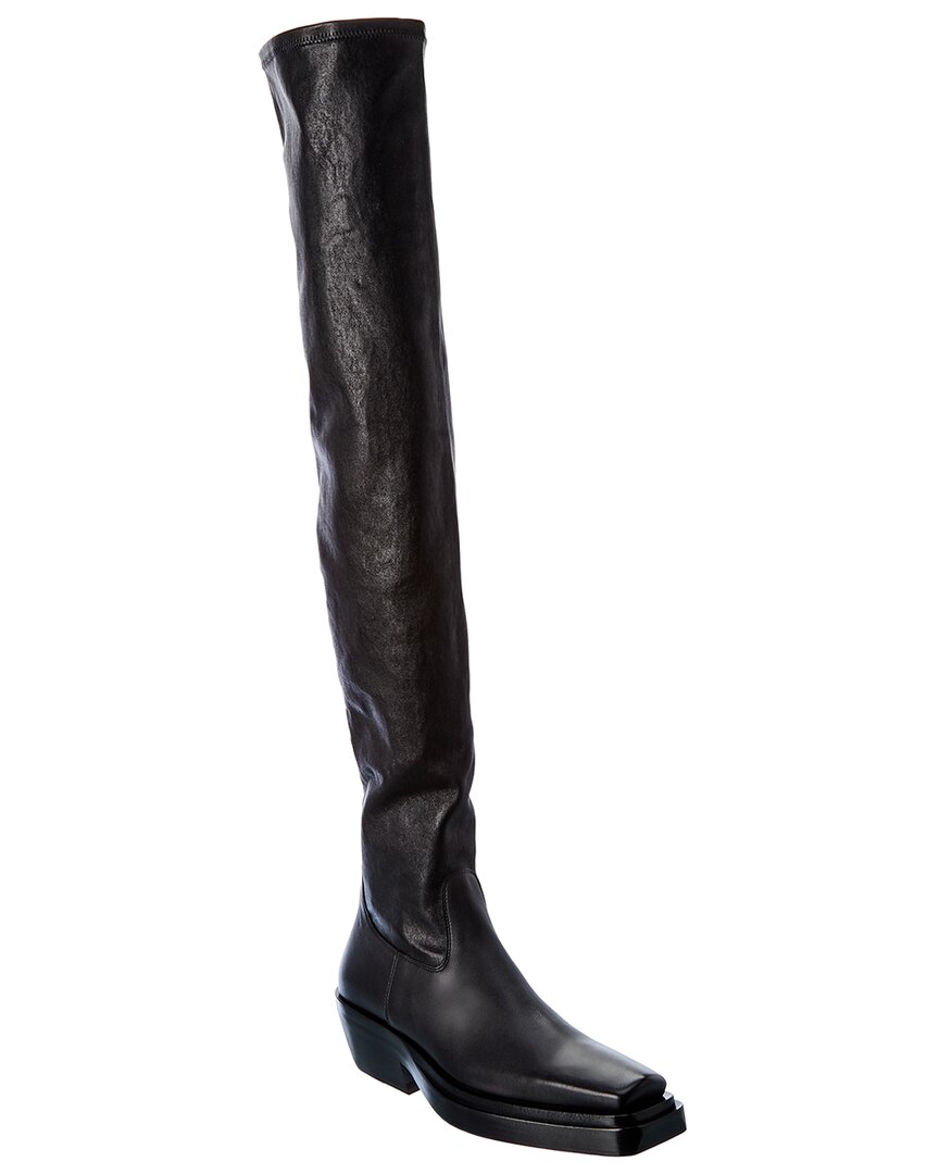 Luxury Bottega Veneta The Lean Leather Over-The-Knee Boot