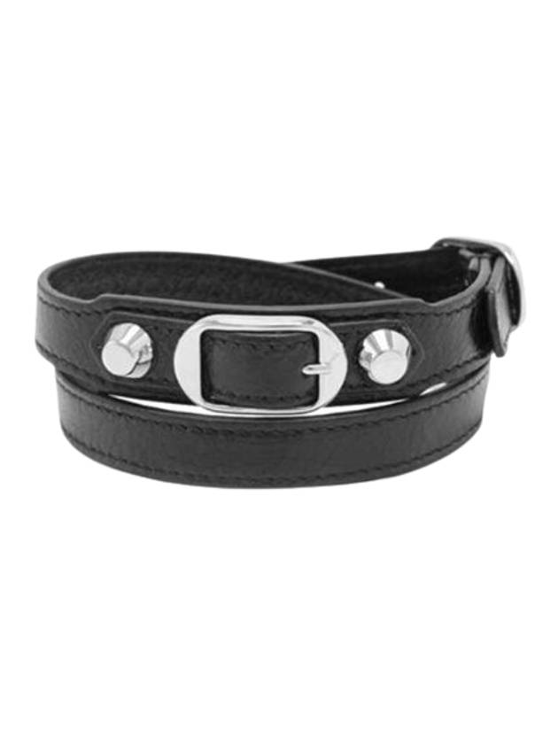 Luxury Balenciaga Classic Triple Tour Bracelet Black