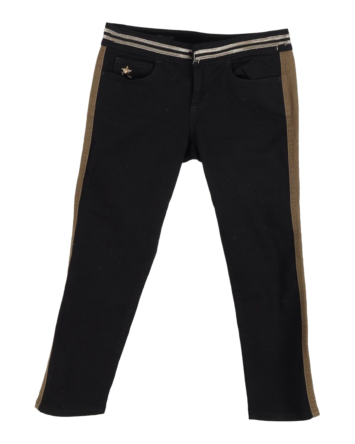 Luxury Gucci Trending 2025 Side Stripe Jeans in Black Cotton