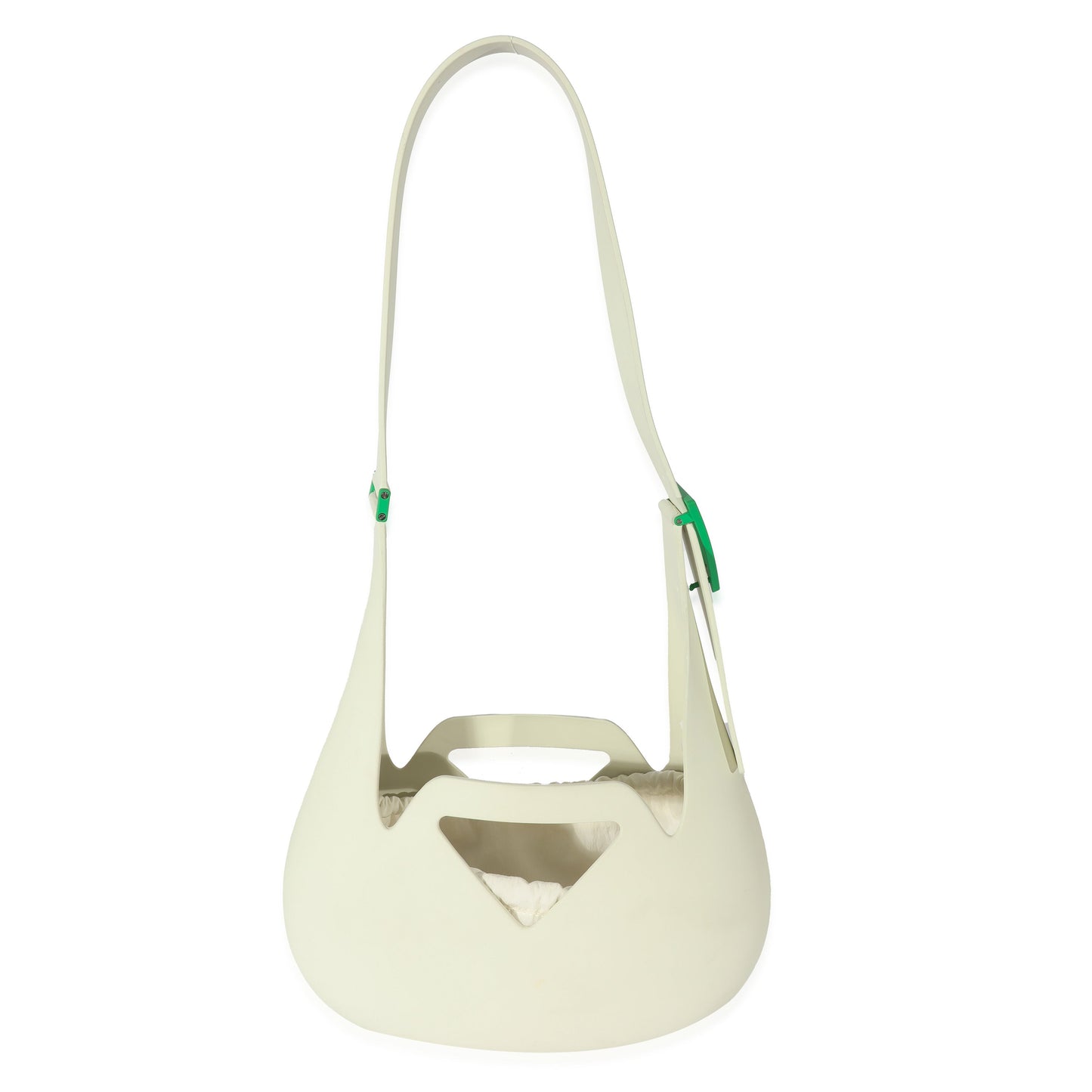 Luxury Bottega Veneta White Rubber Small Punch Bag