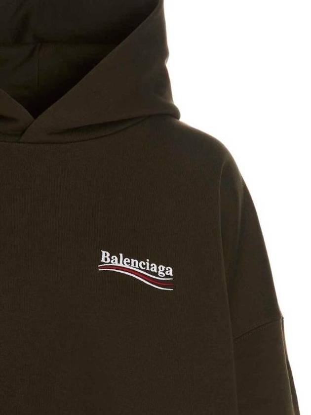 Luxury Balenciaga Political Campaign Oversized Fit Hoodie Green