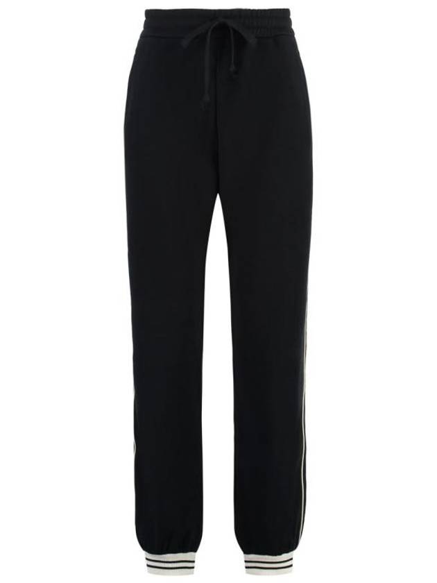 Luxury Gucci Trending 2025 Cotton Jersey Track Pants Black