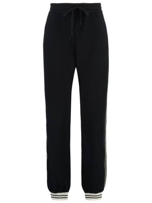 Luxury Gucci Trending 2025 Cotton Jersey Track Pants Black