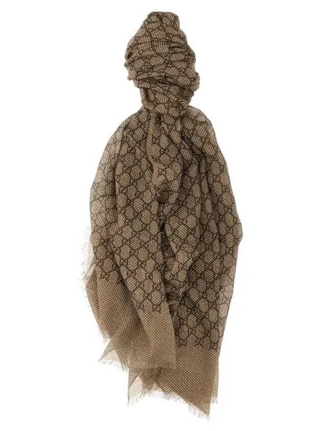 Luxury Gucci Trending 2025 GG Signature Scarf Brown