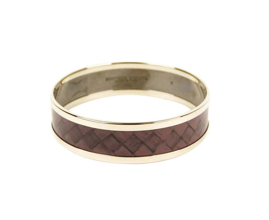 Luxury Bottega Veneta Women' Enamel Metal Woven Print  Bracelet