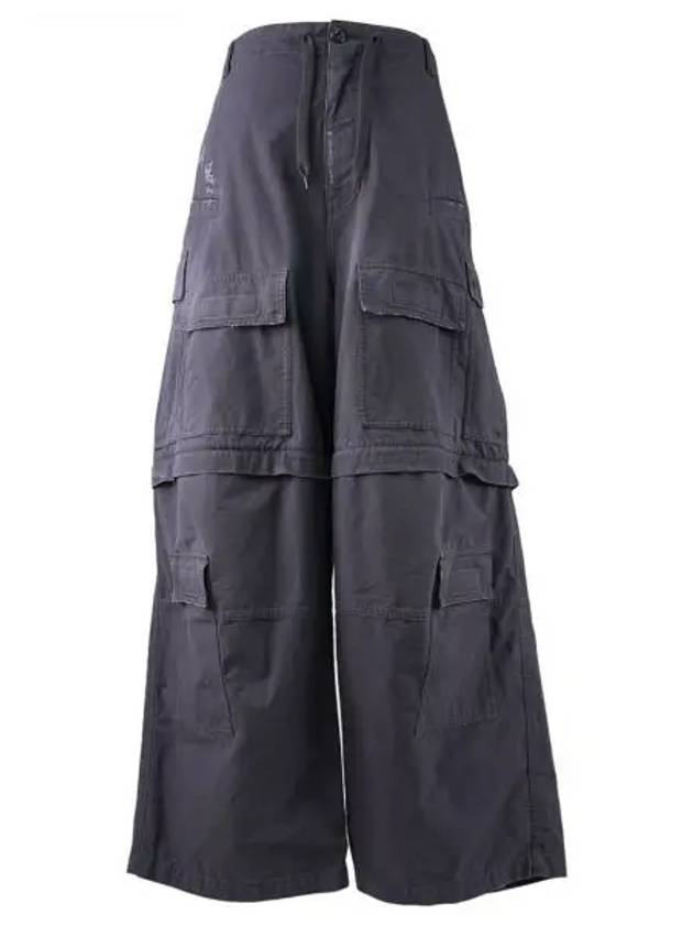 Luxury Balenciaga Oversized Cargo Pants Grey