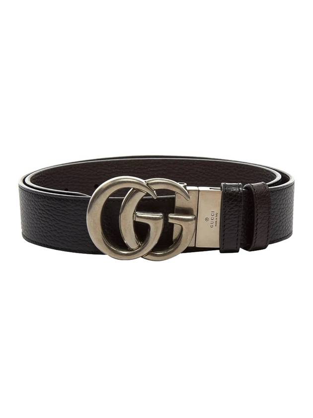 Luxury Gucci Trending 2025 GG Marmont Reversible Leather Belt Black Brown