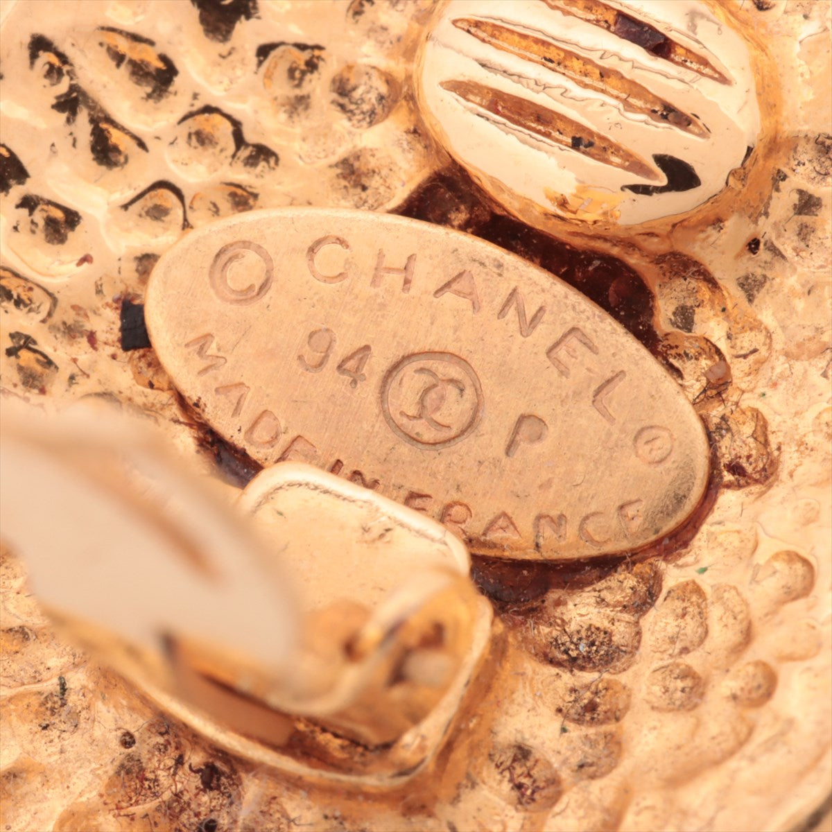 CHANEL COCOMARK 94P Earrings for both ears