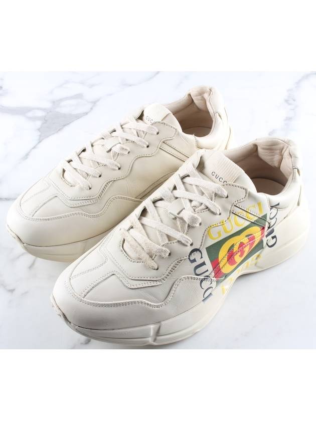 Luxury Gucci Trending 2025 Square Logo Rhyton Sneakers 7 5
