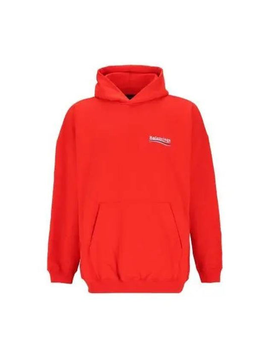 Luxury Balenciaga Political Campaign Oversized Fit Hoodie Red