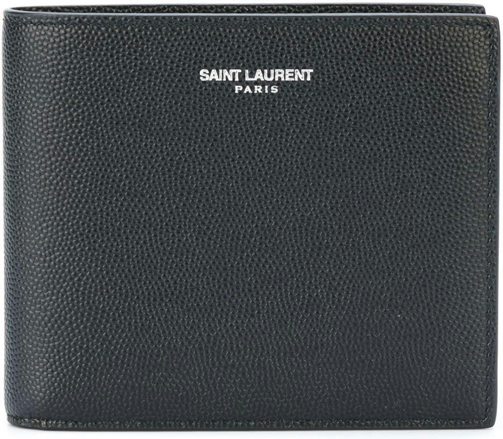 Luxury Saint Laurent Men's East/west Wallet in Black | 396307BTY0N