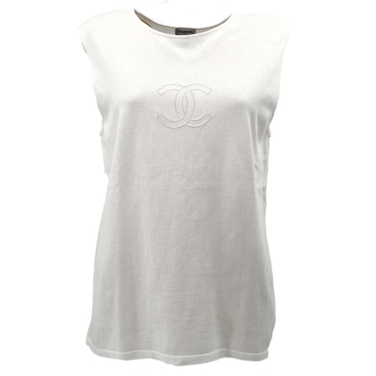 Chanel Cruise 2005 Sleeveless Tops White 05C #42