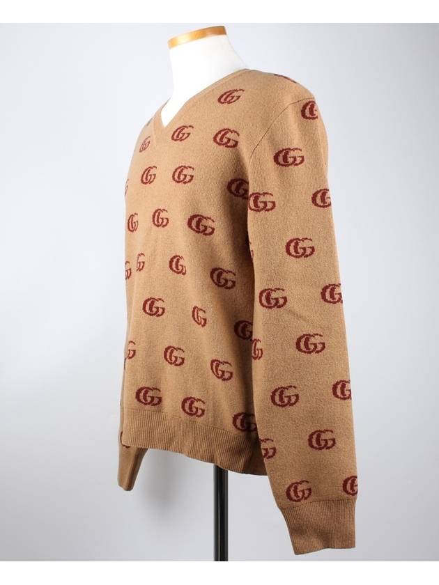Luxury Gucci Trending 2025 Jacquard wool V neck sweater