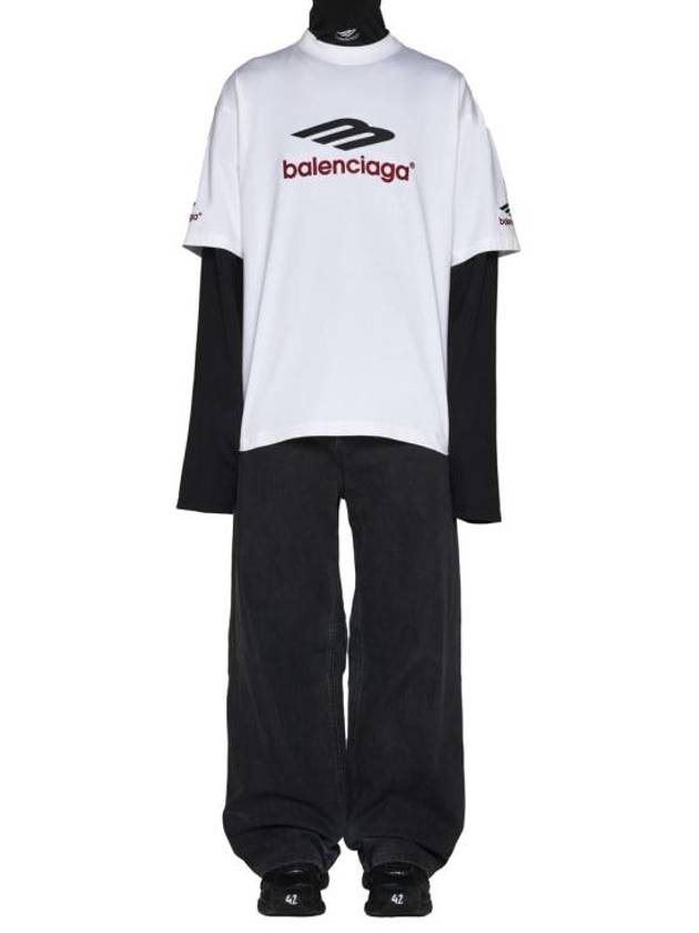 Luxury Balenciaga Washed Skiwear Jeans Grey