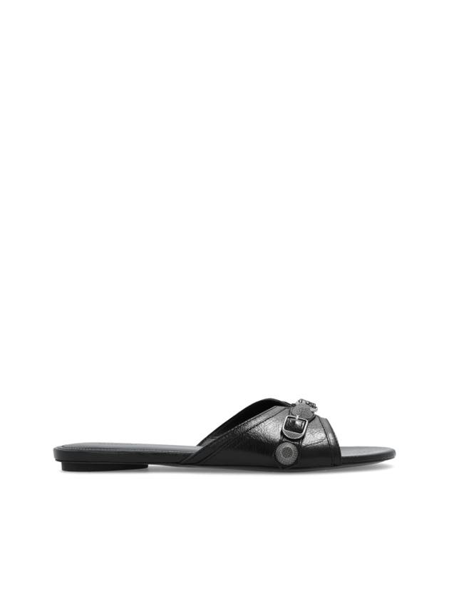 Luxury Balenciaga Le Cagole Slippers Black