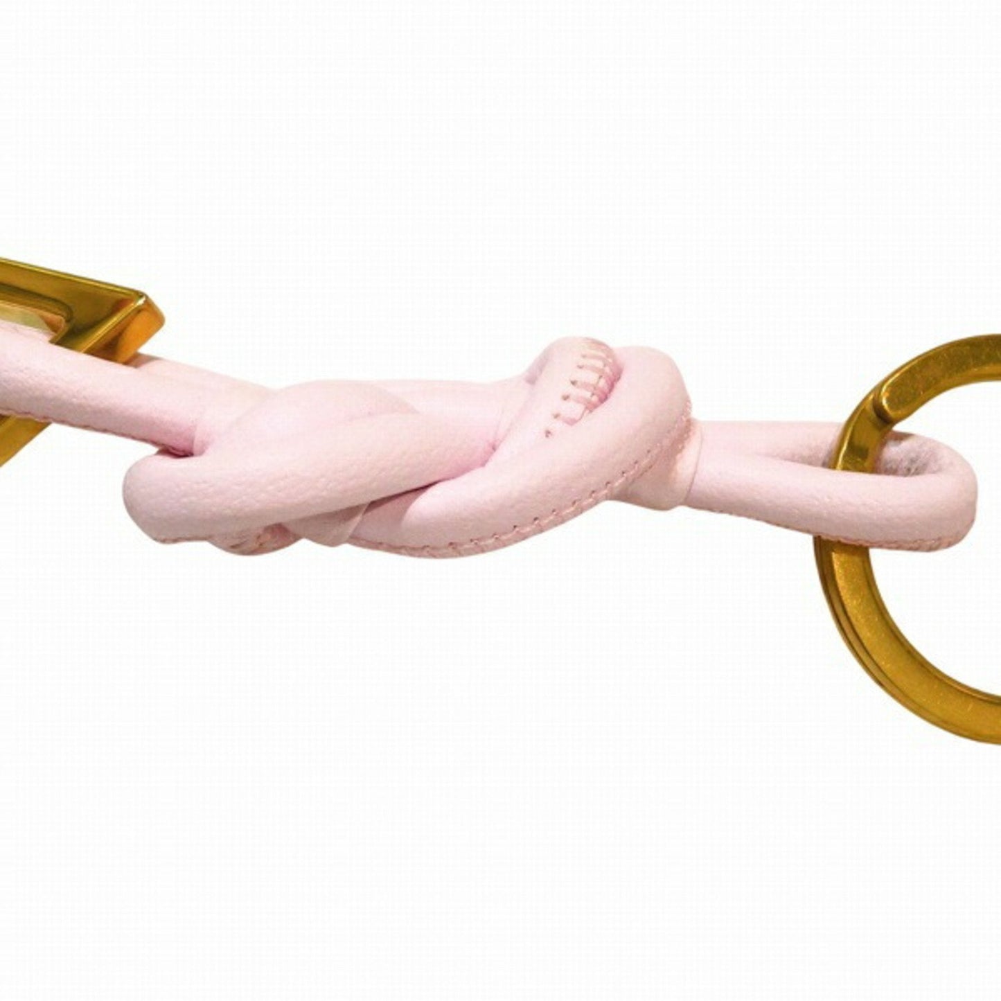 Luxury Bottega Veneta  pink Leather Metal Keyring ()