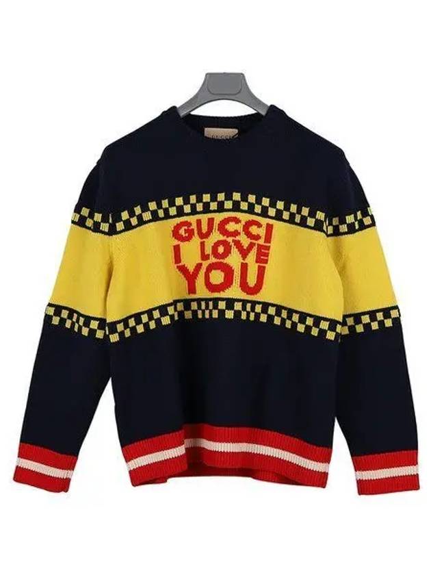 Luxury Gucci Trending 2025 Men's Cotton Wool Intarsia Knit Top