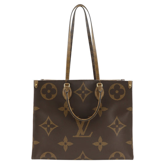 LOUIS VUITTON Tote Bag M45320 Monogram Canvas , Monogram Reverse Brown Monogram Giant On-the-go GM