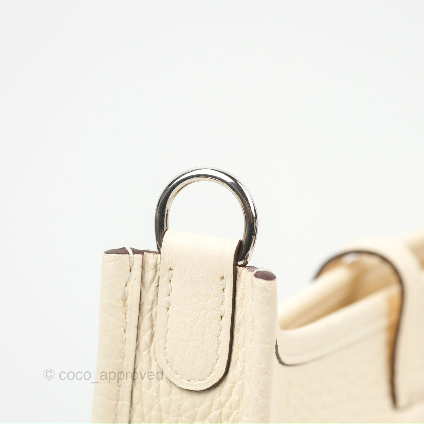 Hermès Mini Evelyne 16 Nata Clemence Palladium Hardware