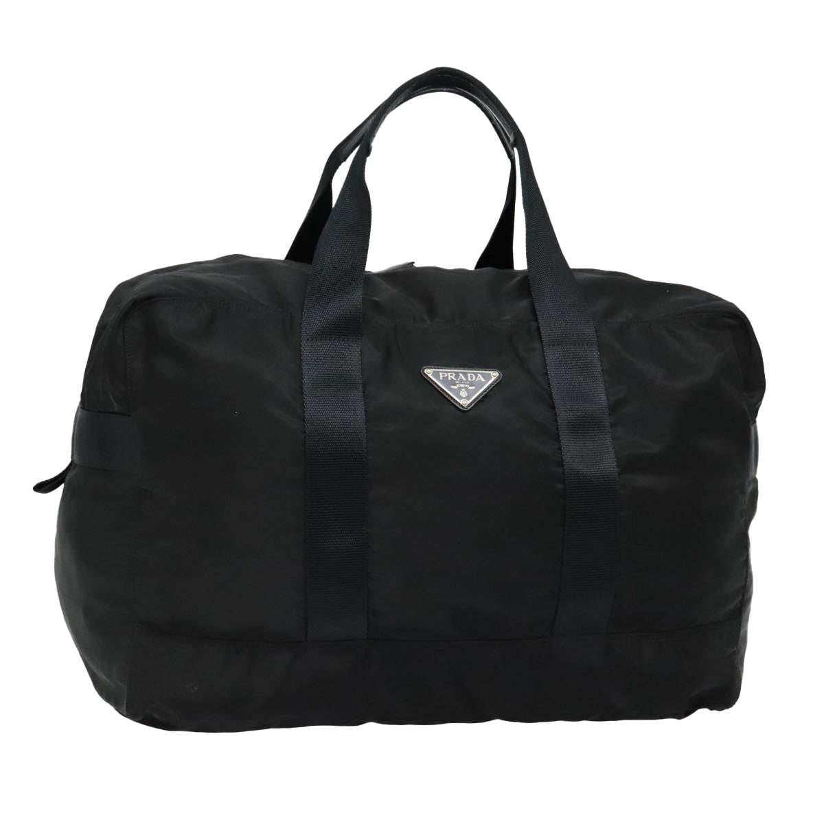 Luxury Prada Boston Bag Nylon Black  90048