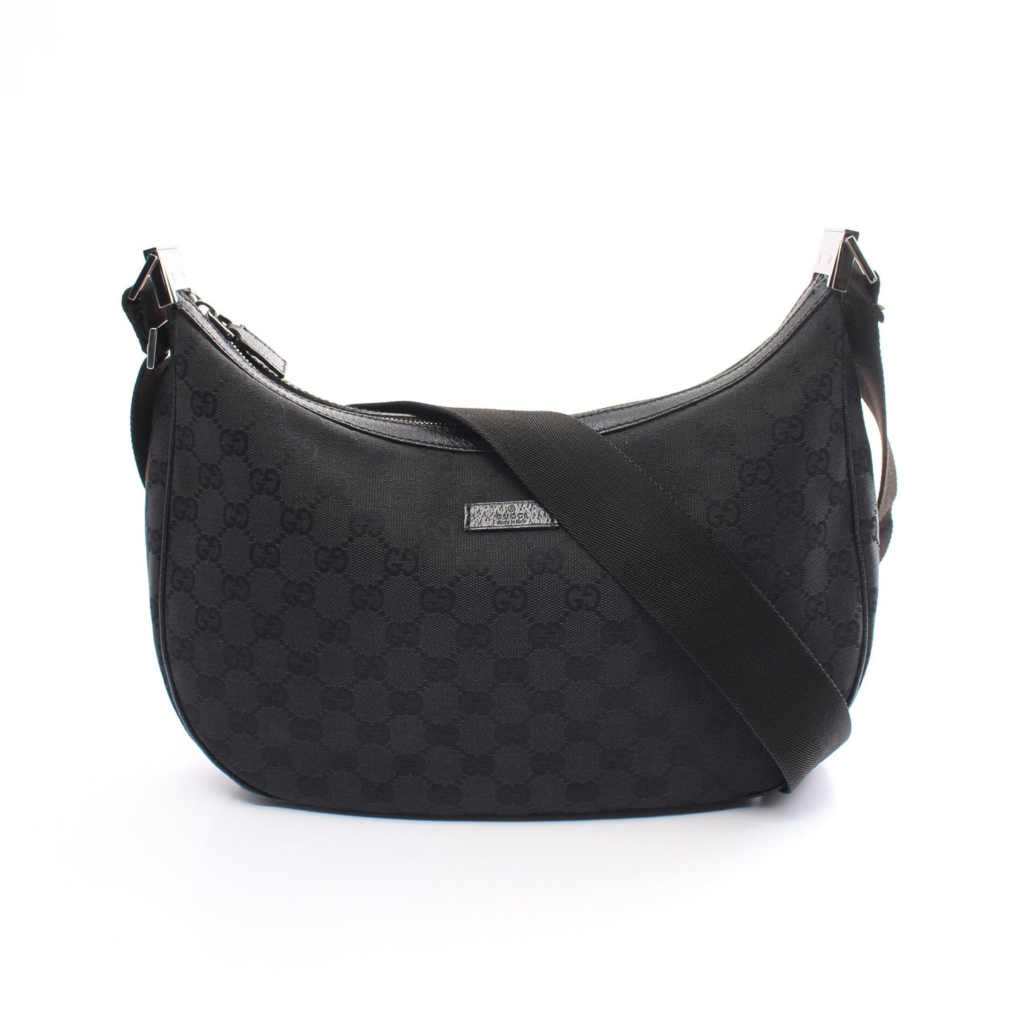 Luxury Gucci Trending 2025 GG canvas Shoulder bag Canvas Leather Black