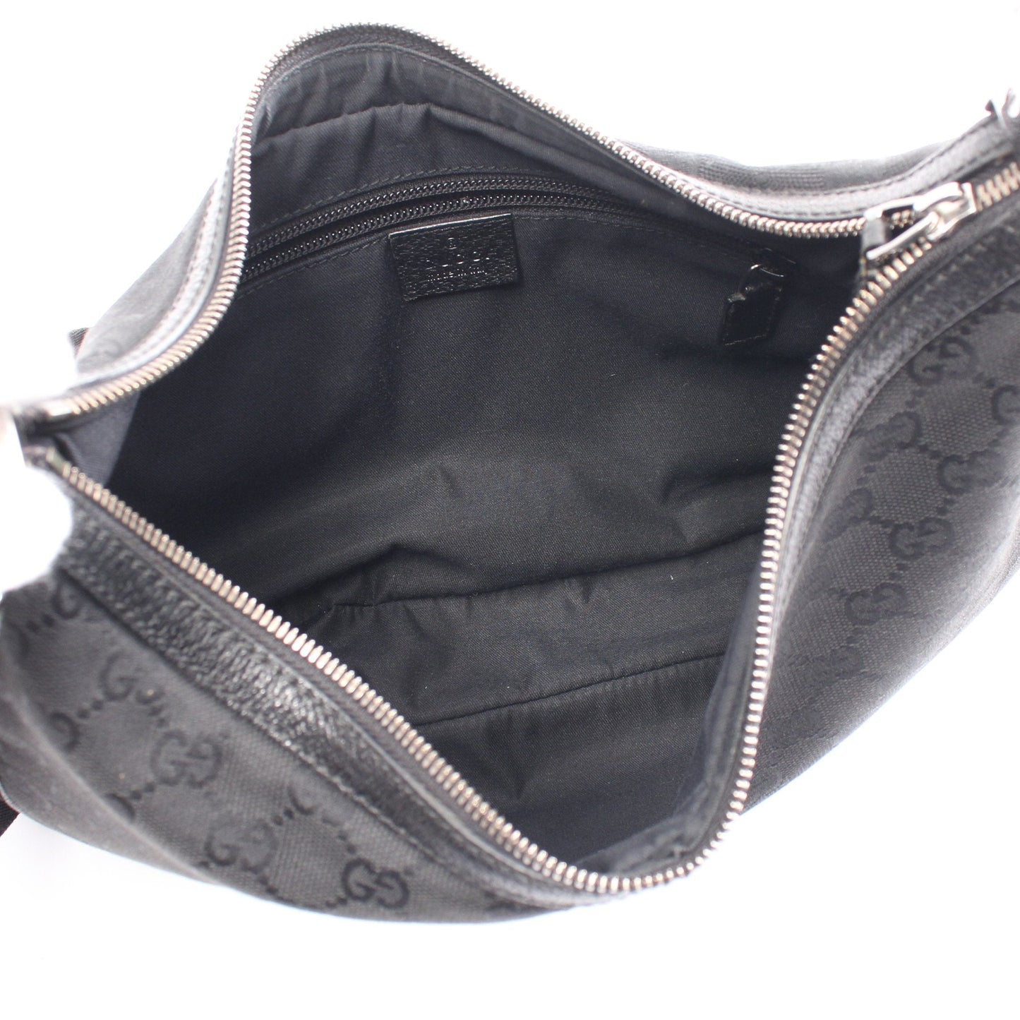 Luxury Gucci Trending 2025 GG canvas Shoulder bag Canvas Leather Black