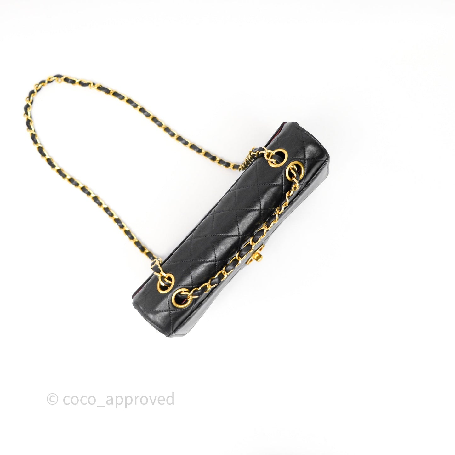 Chanel Matelasse Flap Bag Lambskin Black 24K Gold Hardware