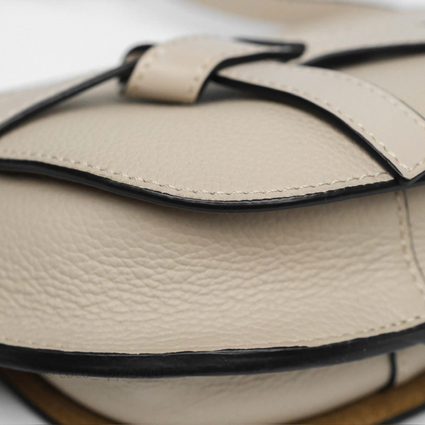 Loewe Mini Dual Gate Bag Sand Grain Calfskin