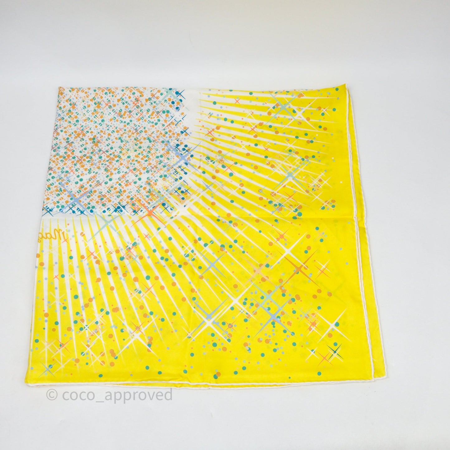 Hermes Magic Kelly Scarf Yellow 90