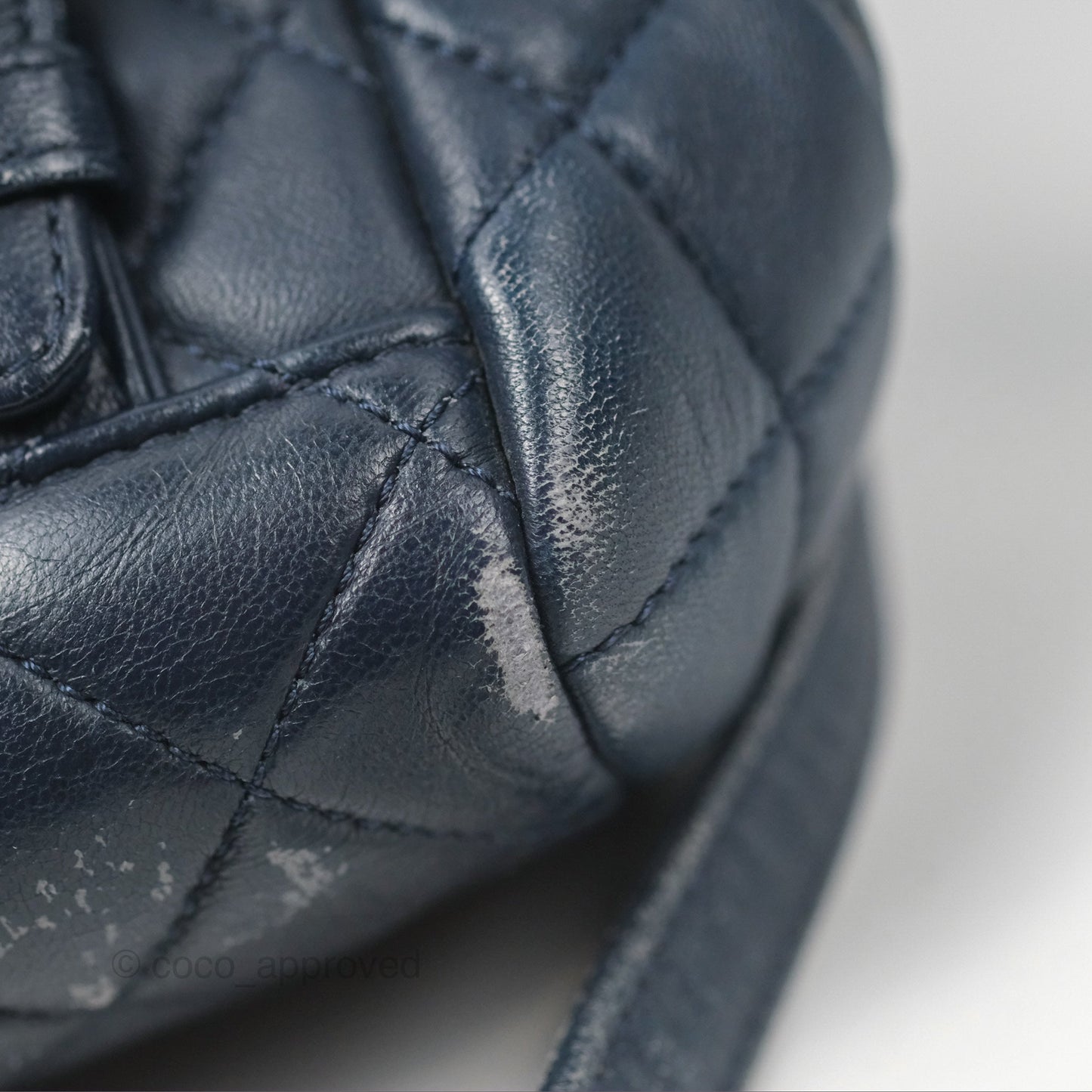 Chanel Mini Navy Calfskin Urban Spirit Backpack ⁣⁣⁣⁣⁣⁣⁣⁣⁣⁣⁣⁣⁣⁣Gold Hardware