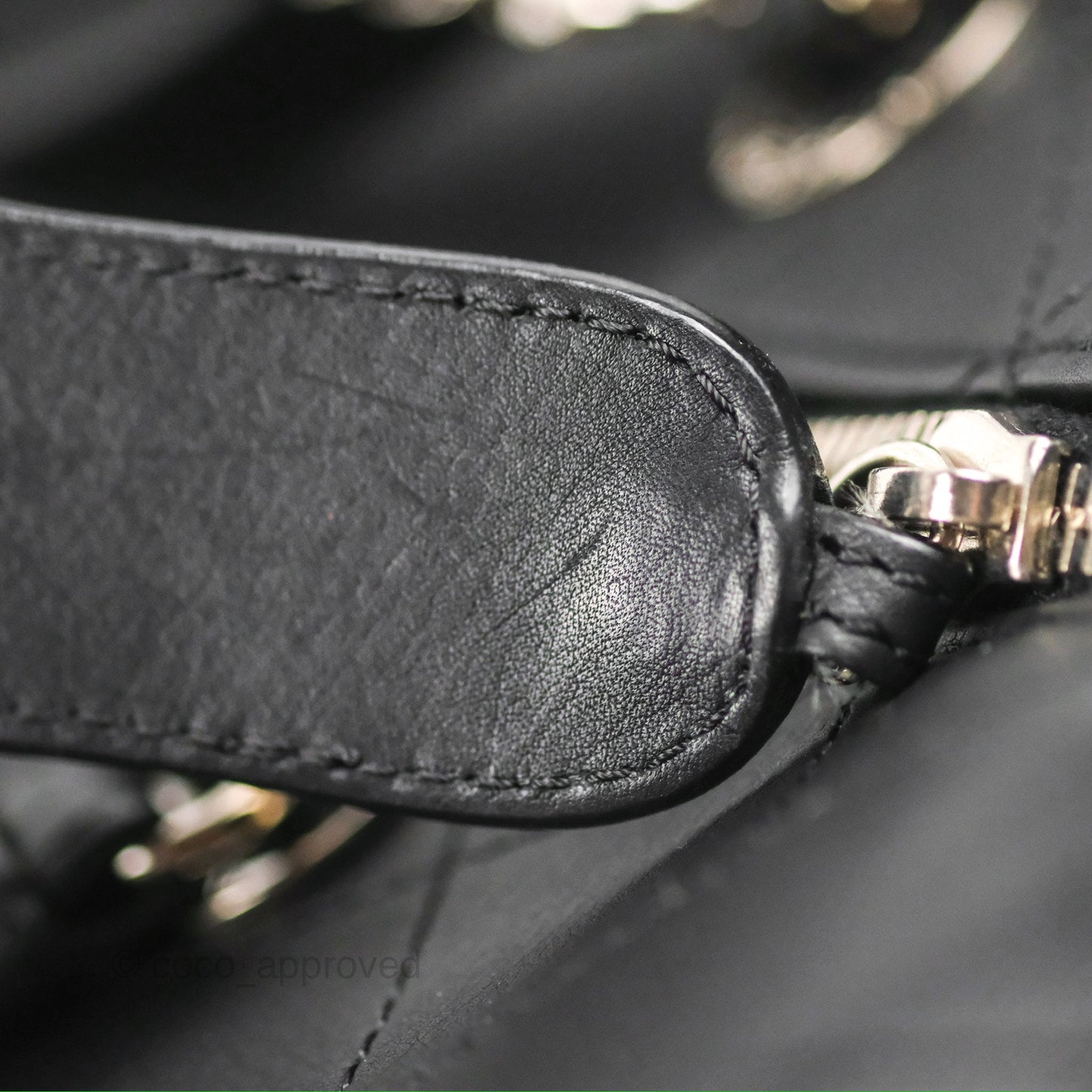 Chanel Flat Quilted Boston Bag Black Calfskin Silver Hardware