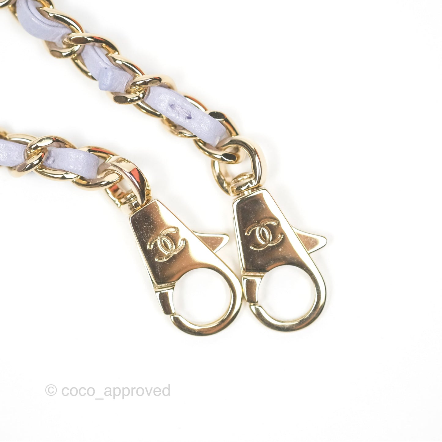 Chanel Small Coco Handle Quilted Lilac Caviar Gold Hardware