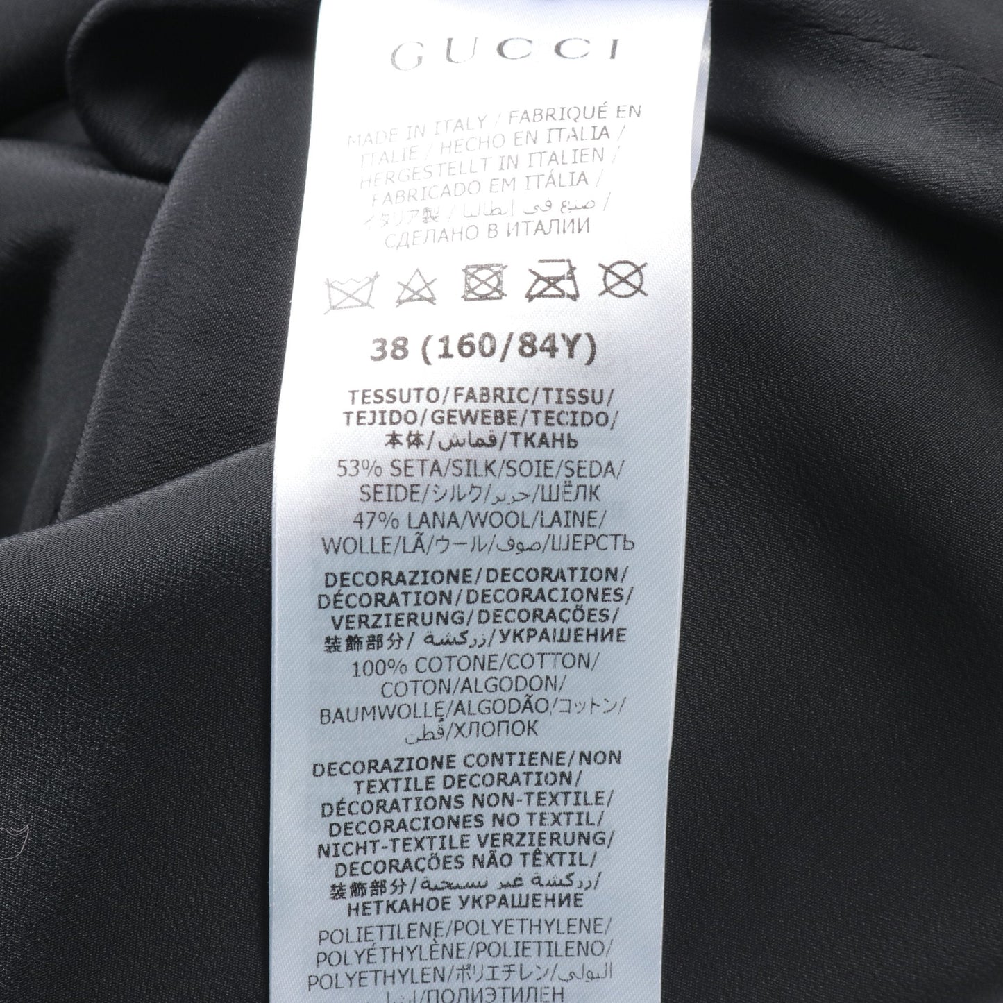 Luxury Gucci Trending 2025 One piece Floral pattern Silk Wool Black White Multicolor Sequin