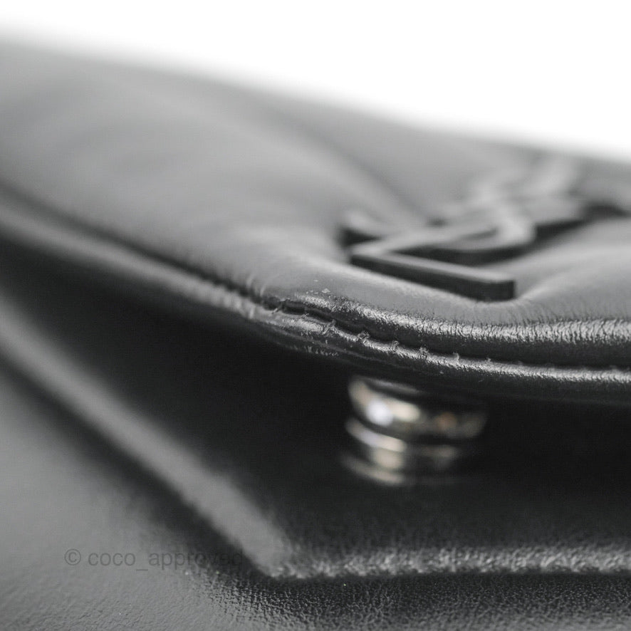 Saint Laurent Loulou Toy Quilted Leather Shoulder Bag Black
