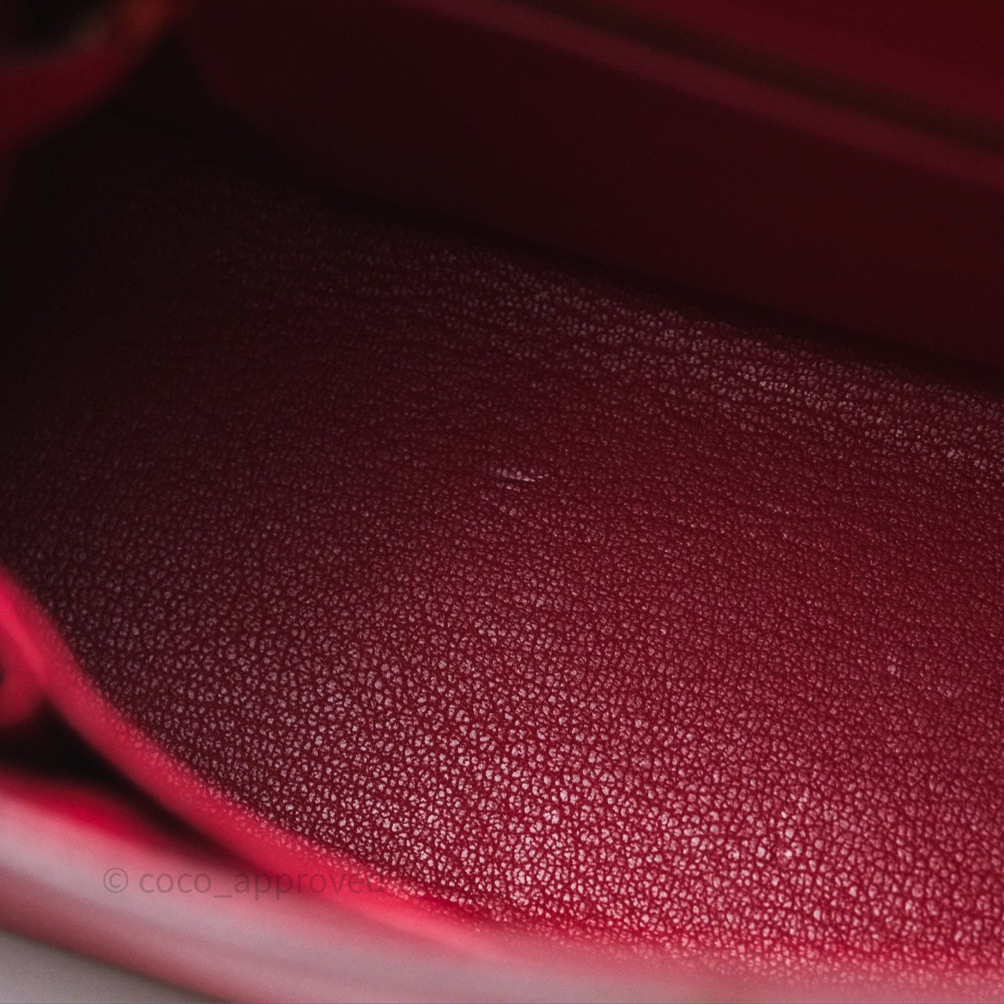 Hermès Sellier Kelly 25 Rouge Casaque Q5 Epsom Gold Hardware