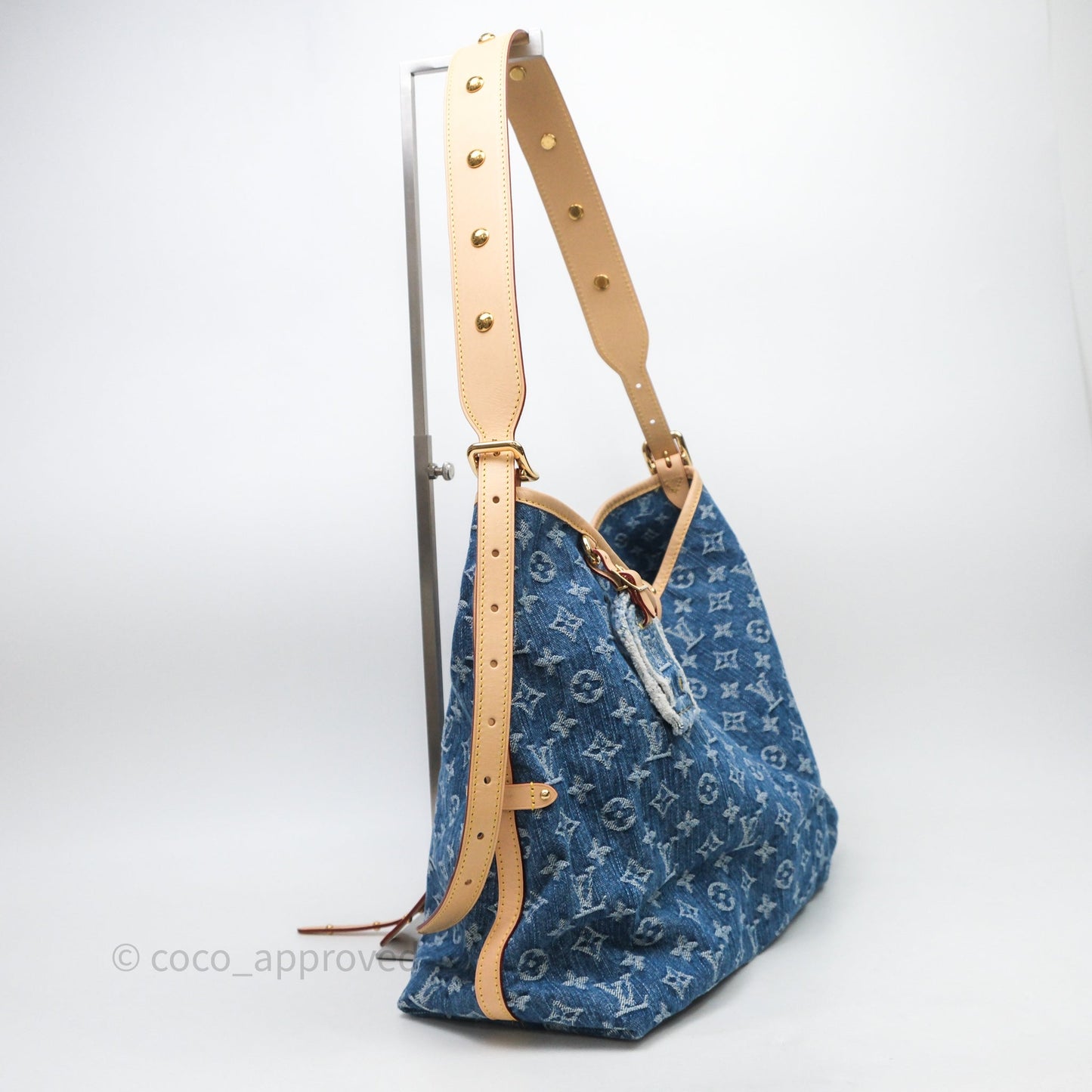 Louis Vuitton CarryAll MM Denim Blue Monogram