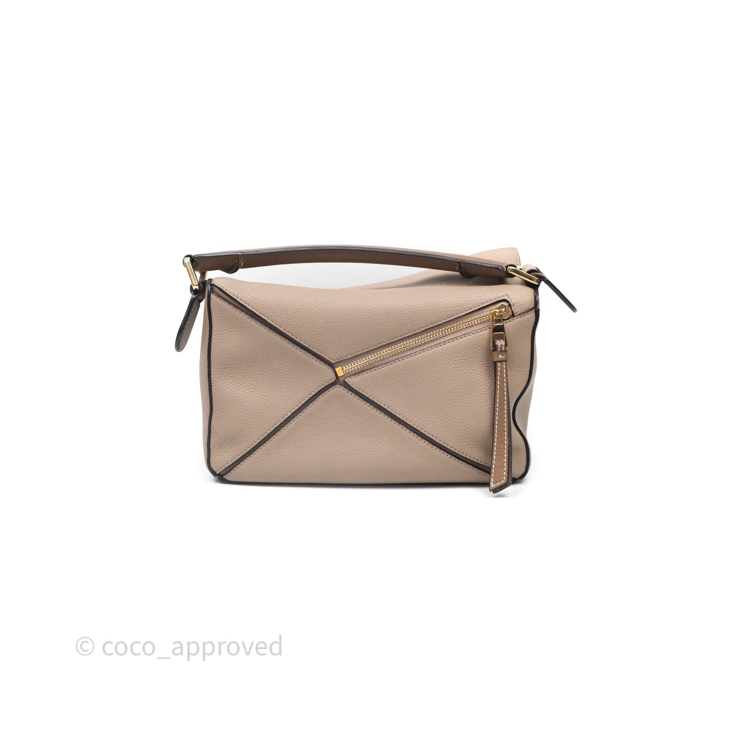 Loewe Small Puzzle Bag Sand Mink Grained Calfskin