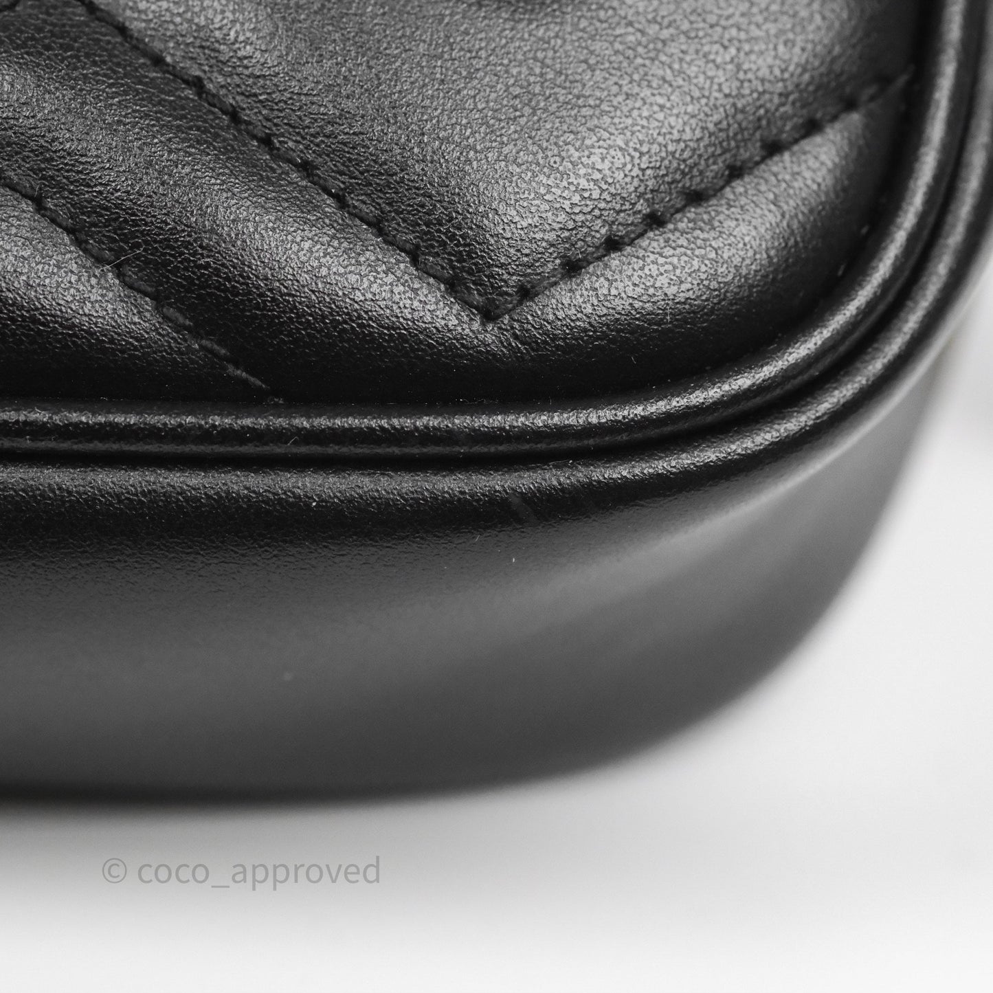 Gucci Mini Matelasse GG Marmont Camera Bag Black Calfskin Gold Hardware